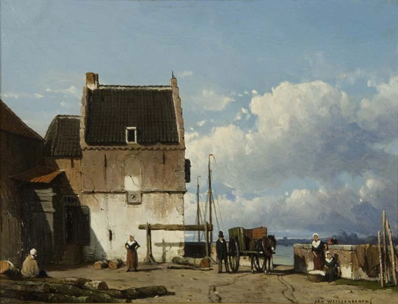 Veduta dell'ex Bottelpoort presso l'Oude Haven a Nijmegen - Museo Het Valkhof
